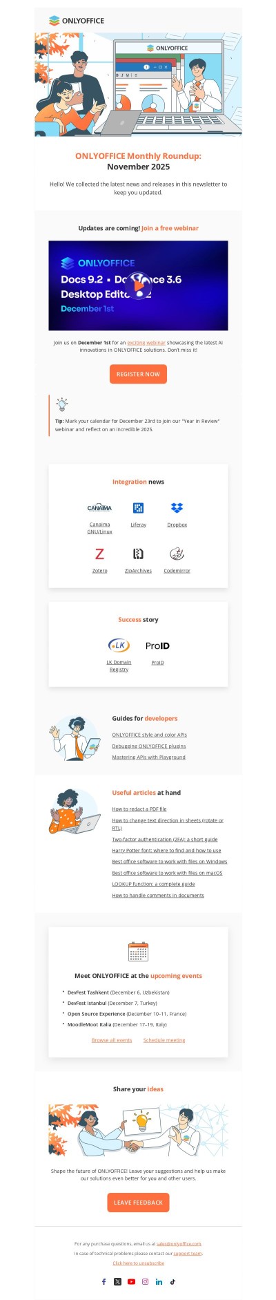 ONLYOFFICE Monthly Roundup: November 2025