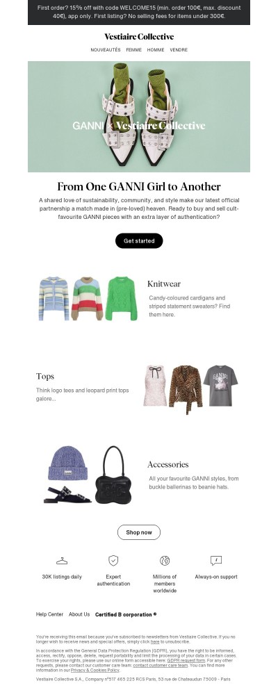 GANNI x Vestiaire Collective