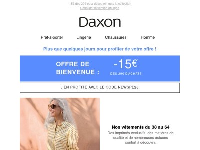 Votre offre de bienvenue expire bientôt ⏳