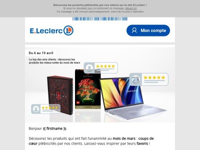 Les produits favoris de nos clients en mars ⭐