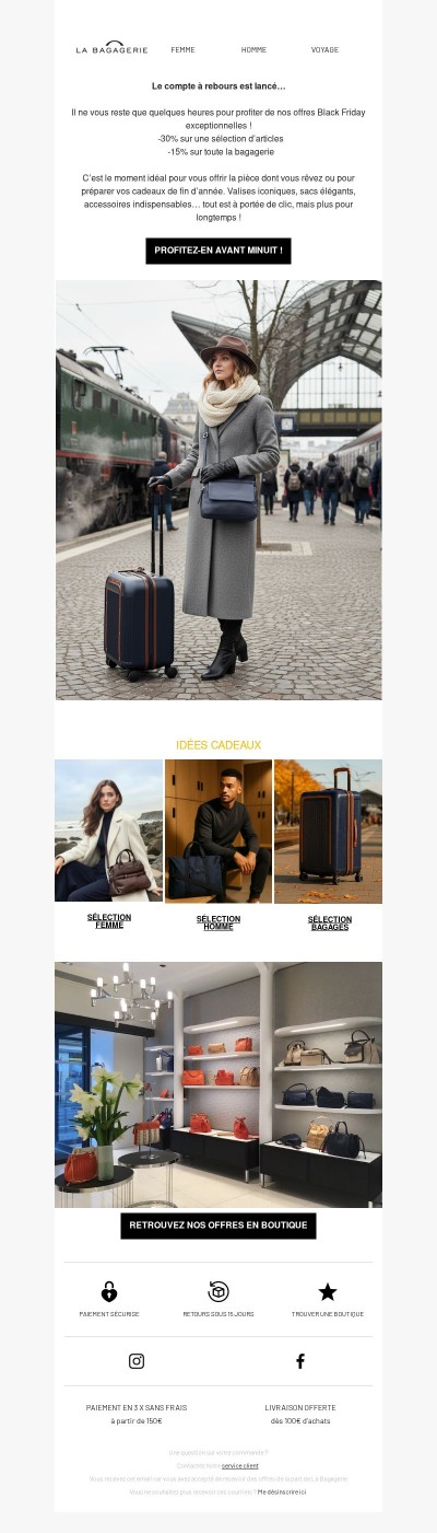 Dernières heures pour profiter du Black Friday ! Jusqu’à -30% 🚀