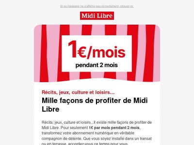 ☀️ Cet été, accédez à tous nos contenus pour 1€/mois