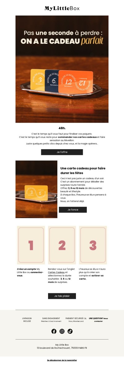 J-2 : nos cartes cadeaux vous sauvent