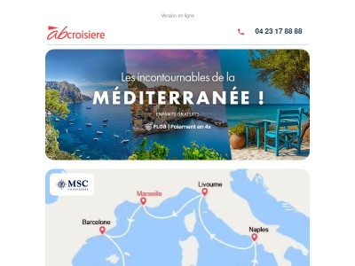 MÉDITERRANÉE : les croisières à saisir !