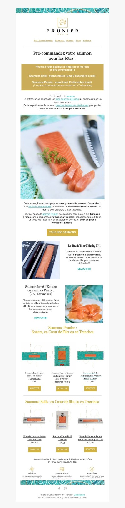 Commandez votre saumon pour les fêtes 🕛