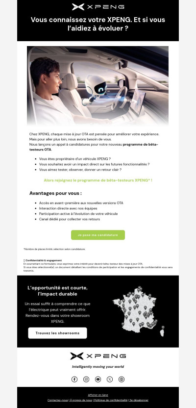 🚀 Aidez-nous à façonner les mises à jour XPENG