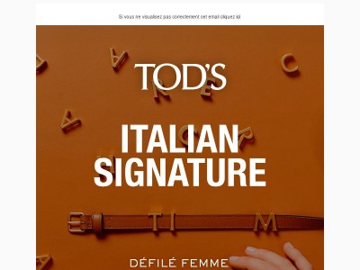 Regardez en direct le défilé Tod's Femme Automne-Hiver 2026/27