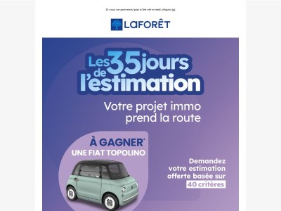 Estimez et tentez de gagner une Fiat Topolino