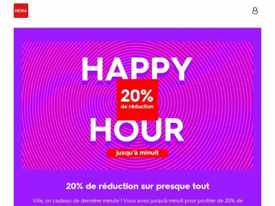 HAPPY HOUR 🎁 | 20% de réduction sur presque tout | vite, un cadeau de dernière minute !