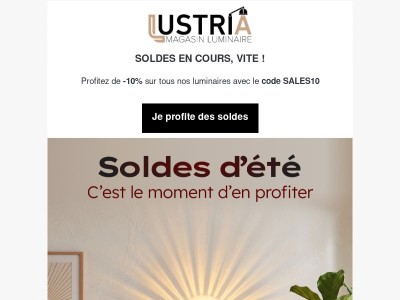 Les soldes d'été battent leur plein : -10%