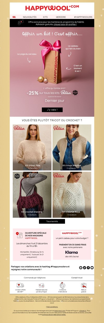 -25 % sur les kits, offrez un moment cocoon