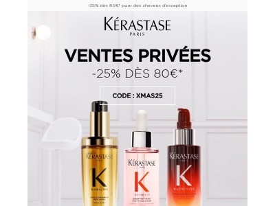Les ventes privées Kérastase avant Noël 🎁