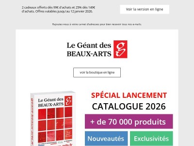 Découvrez ou re-découvrez plus de 70 000 références Beaux-Arts !