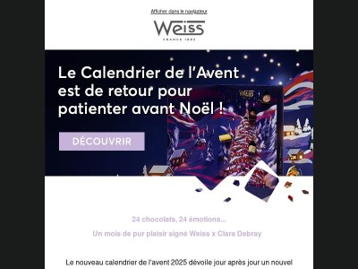 Calendrier de l'avent disponible ✨