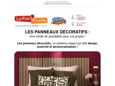 Les panneaux décoratifs, de multiples possibilités!