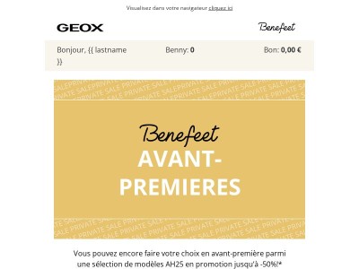 ⏰ Derniers jours pour profiter des Avant-premières Geox : jusqu’à 50 % de remise !