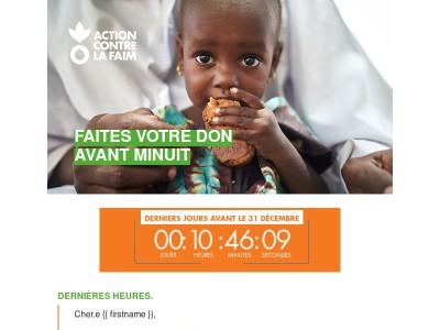Dernier jour, faites votre don avant minuit {{ firstname }}