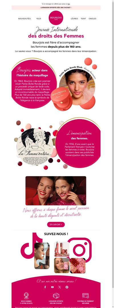 Affirmez votre beauté en cette Journée des Droits des Femmes 💕