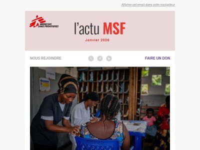 Newsletter de janvier / Un an après les coupes budgétaires américaines, des conséquences dévastatrices pour la santé mondiale et l’aide humanitaire