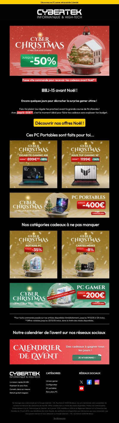 Le Père Noël casse les prix jusqu’à -50% !