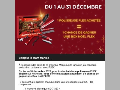 Une chance de gagner votre BOX NOEL FLEX