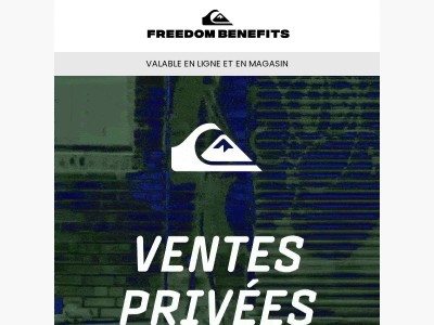 Les Ventes Privées continuent, seulement pour les membres !