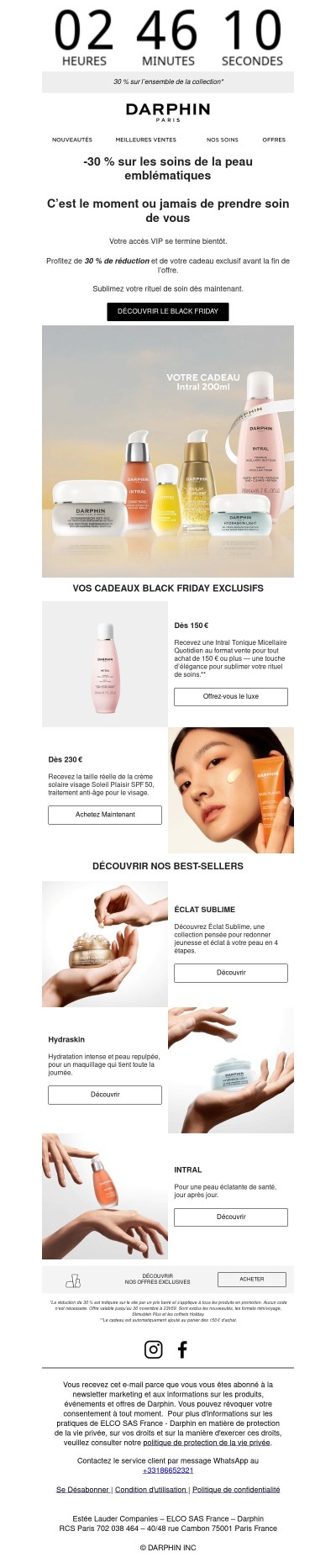 Dernières heures pour profiter de 30 % de réduction.