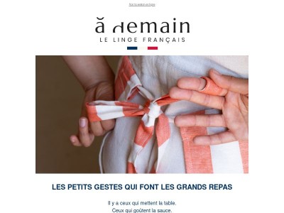 Et si le plus beau de la cuisine était le linge