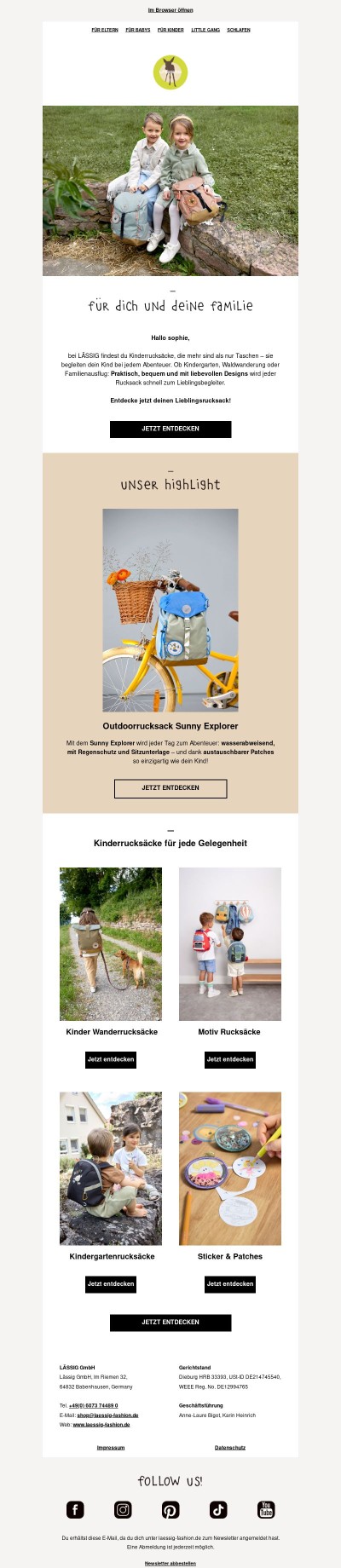 🎒Kinderrucksäcke für jedes Abenteuer!