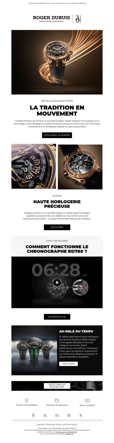 Découvrez la nouvelle Flyback Chronograph