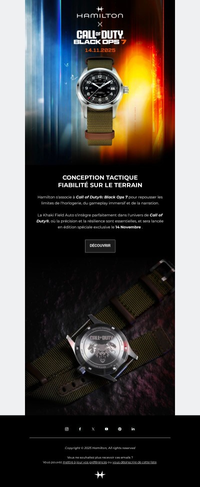 Préparez-vous pour la mission : Hamilton x Call of Duty®