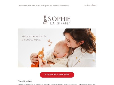 Votre avis est précieux ✨ Enquête {{ lastname }} la girafe 