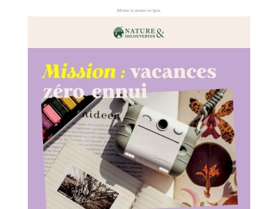 Vacances sans s’ennuyer ? Défi relevé !