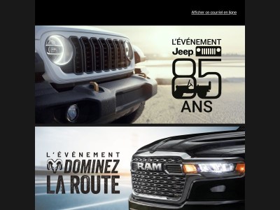 {{ firstname }}, profitez de l’été avec les compétences Jeep et la puissance Ram