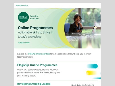 Access world-class executive learning from anywhere