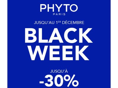 Black Week : Jusqu'à -30% sur TOUT !