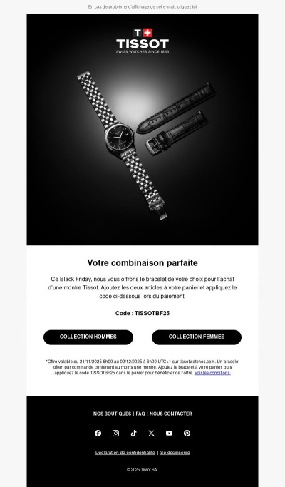 Pour ce Black Friday, votre bracelet est offert !