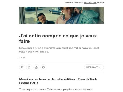 J’ai enfin compris ce que je veux faire