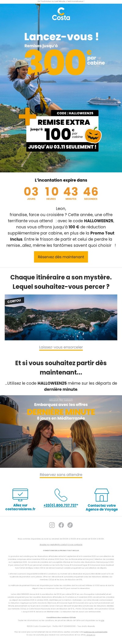 🎃 Sortilège d’Halloween : 100€ de réduction extra