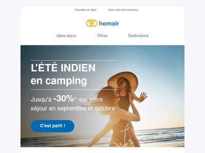 ☀️ Faites le plein de soleil : nos dernières places pour l'été indien !