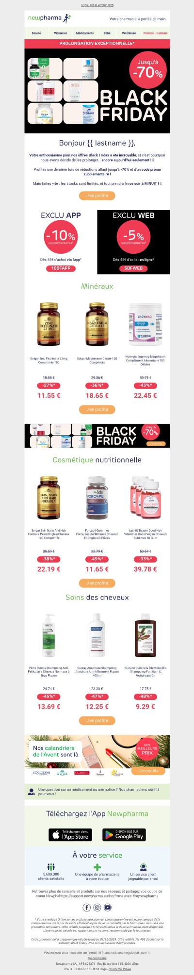 Prolongation exceptionnelle du Black Friday, {{ lastname }} ! 🎉