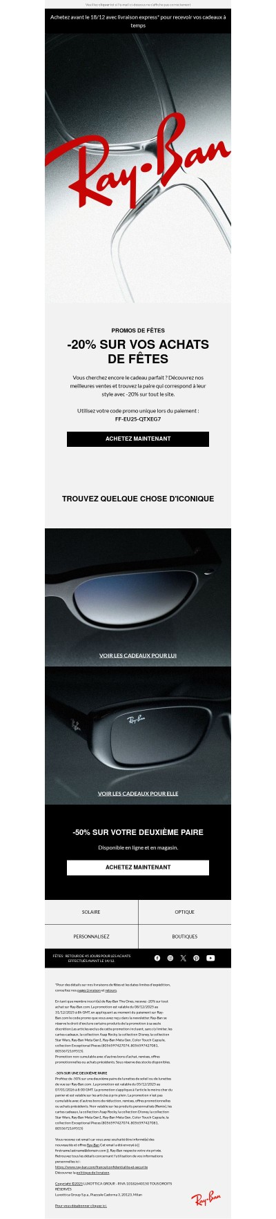 Profitez de vos -20% sur tout le site avant qu'il ne soit trop tard