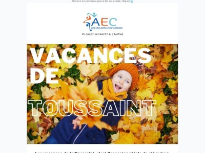 Bons plans vacances de Toussaint