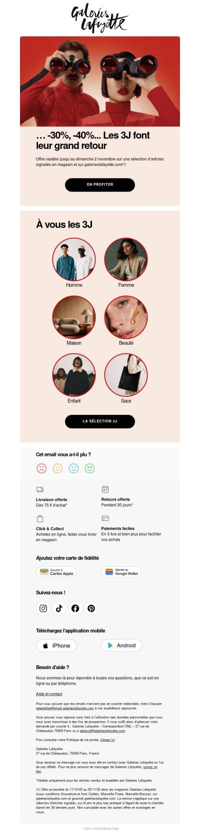 📣​…-30%, -40%... Vos 3J adorés sont de retour