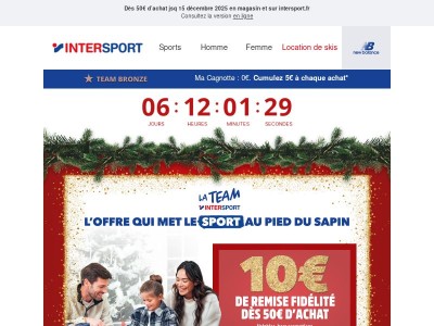 Il est temps de dépenser vos 10€ offerts pour Noël {{ firstname }} !