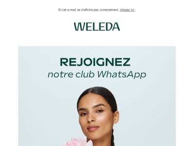 Rejoignez le club WhatsApp Weleda ✨