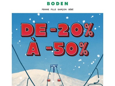 Offres festives : de -20% à -50% !