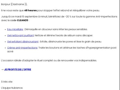 Plus que 48h pour profiter du code CLEAN20