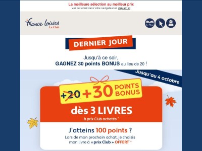 +30 points BONUS