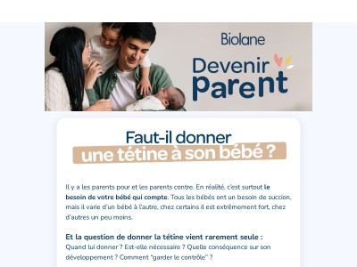 🤔 Faut-il donner une tétine à son bébé ?